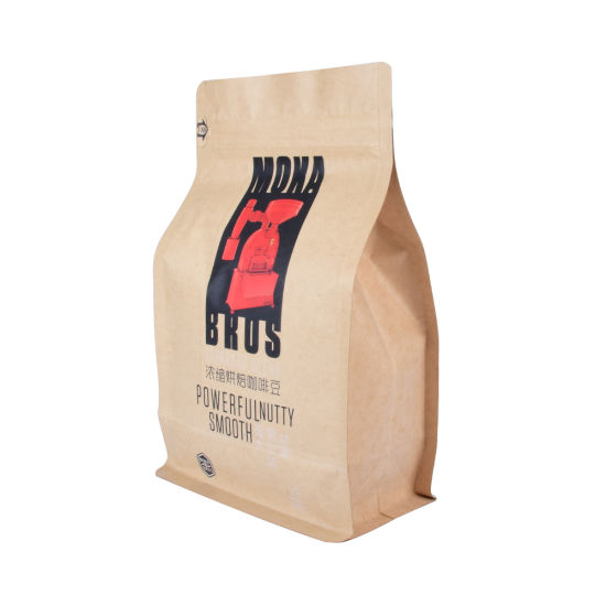 Bolsa de embalaje de café de papel Kraft de muestra gratis
